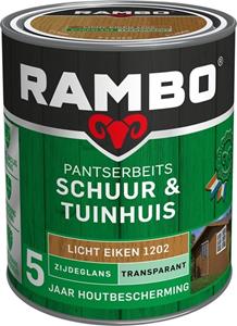 Rambo Pantserbeits Schuur & Tuinhuis zijdeglans lichteiken transparant 750 ml