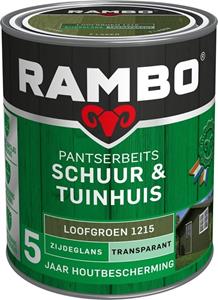 Rambo Pantserbeits Schuur & Tuinhuis zijdeglans loofgroen transparant 750 ml