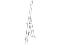 Krause Tribilo Aluminium Mehrzweckleiter inkl. Traverse Arbeitshöhe (max.): 10.90m Aluminium