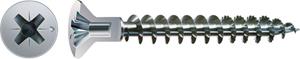 SPAX Senkkopf 4.5x 40 Vollgewinde Pozidriv 2 mit Kopflochbohrung Wirox-Silber