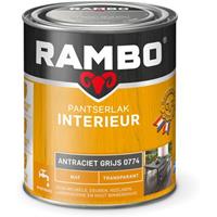 Rambo pantserlak interieur transparant mat antraciet grijs 750 ml