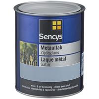 Sencys metaalverf zijdeglans wit 750ml