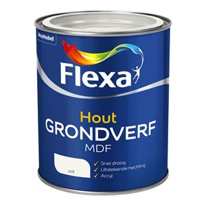 Flexa hout mdf grondverf wit 250 ml