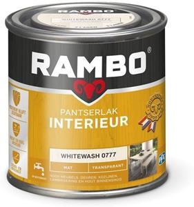 Rambo pantserlak interieur transparant mat whitewash 250 ml