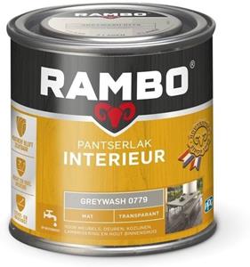 Rambo pantserlak interieur transparant mat greywash 250 ml