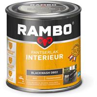 Rambo pantserlak interieur transparant mat blackwash 250 ml