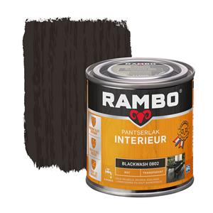 Rambo pantserlak interieur transparant mat blackwash 250 ml