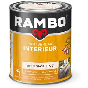 Rambo pantserlak interieur transparant zijdeglans whitewash 250 ml