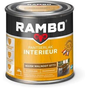 Rambo pantserlak interieur transparant zijdeglans warm walnoot 250 ml