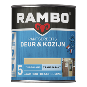 Rambo Pantserbeits Deur & Kozijn zijdeglans kleurloos transparant 750 ml