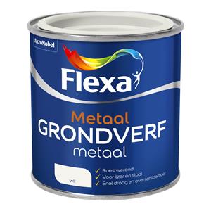 Flexa grondverf metaal wit 250 ml