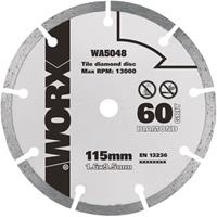 Worx cirkelzaagblad WA5048 diamant 115 mm