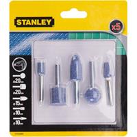 Stanley set 5 metaal slijpstenen 5mm