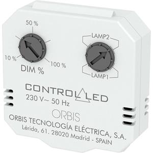 orbiszeitschalttechnik ORBIS Zeitschalttechnik OB200010 Unterputz Dimmer Geeignet für Leuchtmittel: Glühlampe, Energiespa X444711