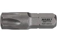 HAZET Bit 2597-T45 - Sechskant massiv 6,3 (1/4 Zoll) - Innen TORX Profil - T45 mm