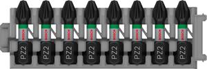 Schrauberbit-Set Impact Control. 8-teilig. PZ2. 25mm - BOSCH