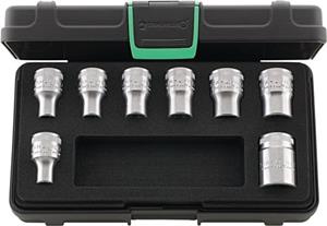 Stahlwille Dopsleutelset | 8-delig | 1/2 inch | voor buiten-TORX-schroeven | 1 stuk - 96033704 96033704