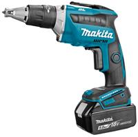 Makita DFS452RTJ. Accu/Batterij voltage: 18 V, Oplaadtijd: 5 uur. Breedte: 79 mm, Diepte: 254 mm, Hoogte: 259 mm. Onbelast toerental: 4000 RPM, Geluidsniveau: 70 dB