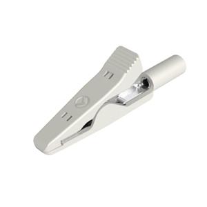 SKS Hirschmann MA 1 Krokodillenklem Steekaansluiting 2 mm CAT I Wit