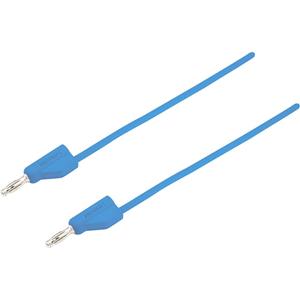 Voltcraft Hochflexible Messleitung [Lamellenstecker 4mm - Lamellenstecker 4 mm] 1.50m Blau MSB-300 10A