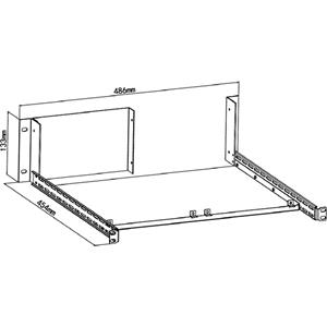 Rigol RM-1-DP800 RM-1-DP800 Einbau-Kit Option für 19 Zoll Rack Einbau 1St.