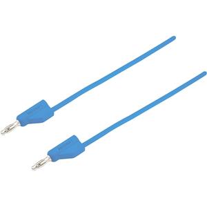 Voltcraft Hochflexible Messleitung [Lamellenstecker 4mm - Lamellenstecker 4 mm] 5.00m Blau MSB-300 10A