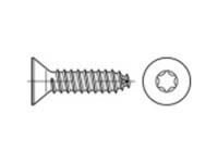 Verzonken plaatschroeven 2.2 mm 4.5 mm Torx N/A Staal galvanisch verzinkt 2000 stuks toolcraft 145291