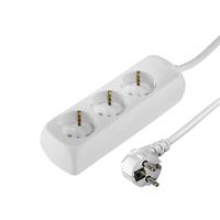 hama 3-Way Power Strip, with child safety feature, 5 m, white - 