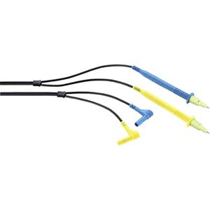 gossenmetrawatt KS21-T Sicherheits-Messleitungs-Set [Prüfspitze - Stecker 4 mm] 2.00m Blau, Gelb,
