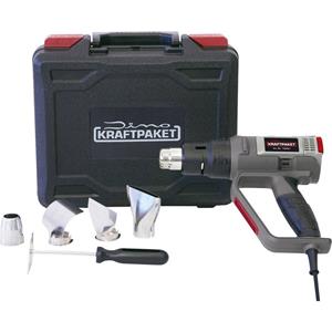 DINO KRAFTPAKET PROFI 2000W 50-650Â°C 130221 Heteluchtpistool incl. tas, incl. accessoires, incl. blaasopzetstuk 2000 W