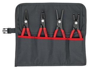 Präzisionssicherungsringzangensatz 4-tlg.in Rolltasche 19-60mm KNIPEX