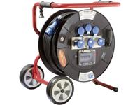 as - Schwabe Kabeltrommel 80.00m Schwarz CEE-Cara-Stecker