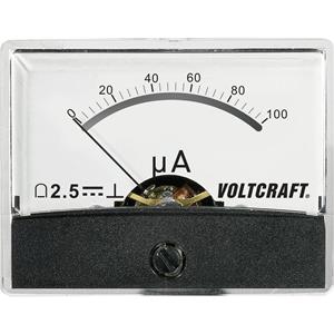 Voltcraft AM-60X46/100ÂµA/DC Inbouwmeter AM-60X46/100ÂµA/DC 100 ÂµA Draaispoel