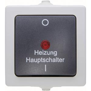 Kopp 565356002 Feuchtraum-Schalterprogramm Heizungs-Notschalter Nautic Grau S559671