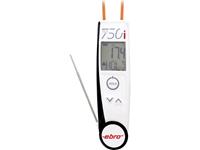 Infrarood-thermometer en insteekthermometer ebro TLC 750i Optiek (thermometer) 2:1 -50 tot +250 Â°C Conform HACCP, Contactmeting, Contactloze IR-meting, IP65
