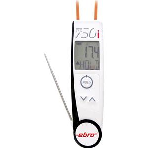 Infrarood-thermometer en insteekthermometer ebro TLC 750i Optiek (thermometer) 2:1 -50 tot +250 Â°C Conform HACCP, Contactmeting, Contactloze IR-meting, IP65