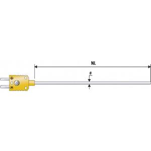 b+bthermo-technik B + B Thermo-Technik K625 0150-10 Dompelsensor -200 tot +800 °C Sensortype K