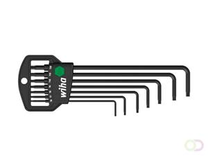 Wiha Stiftsleutelset in Classic houder TORX® MagicSpring® 7-delig chemisch gezwart in blister (33754)