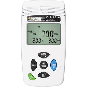 Koolmonoxide datalogger, Vocht datalogger, Temperatuur datalogger Chauvin Arnoux CA1510W Te meten grootheid CO2, Vochtigheid, Temperatuur -10 tot +60 Â°C 5 tot