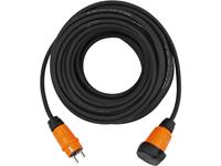 Brennenstuhl professionalLINE Verlängerungskabel IP44 (10m Kabel in schwarz H07RN-F 3G2,5, Baustelleneinsatz und ständiger Einsatz im Freien, BGI 608,