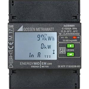 gossenmetrawatt EM2289 S0 Drehstromzähler digital MID-konform: Ja 1St.