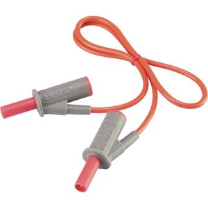 Veiligheidsmeetsnoer [Banaanstekker 4 mm - Banaanstekker 4 mm] 0.5 m Rood Voltcraft MSB-501