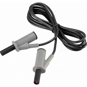 Veiligheidsmeetsnoer [Banaanstekker 4 mm - Banaanstekker 4 mm] 1.5 m Zwart Voltcraft MSB-501