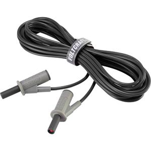Veiligheidsmeetsnoer [Banaanstekker 4 mm - Banaanstekker 4 mm] 5 m Zwart Voltcraft MSB-501
