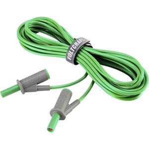 Veiligheidsmeetsnoer [Banaanstekker 4 mm - Banaanstekker 4 mm] 5 m Groen Voltcraft MSB-501