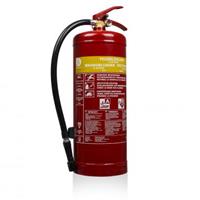 Smartwares Schaum-Feuerlöscher SB6 6 L Brandklassen AB Stahl 10.015.05 Rot