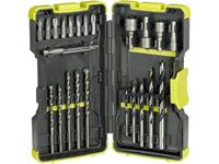 Ryobi Bit- und Bohrerbox RAK30MIX, 30-teilig, Bohrer- & Bit-Satz, grün