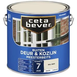 CetaBever meesterbeits deur & kozijn dekkend RAL 9001 crème wit zijdeglans 750 ml