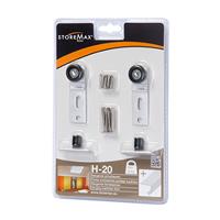 Storemax wielset t.b.v. H20 metaal wit 2 stuks