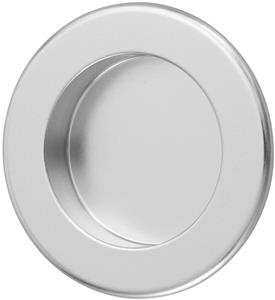 Hermeta Schuifdeurkom - rond - Ã¸68x15mm - aluminium - naturel